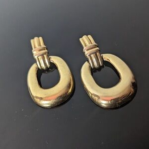 Vintage Dior Gold Knocker Earrings